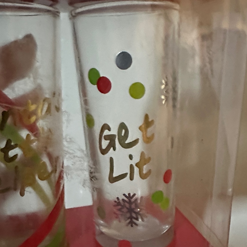 Festive Shot Glass Set - Red and Green - Picture 6 of 9
